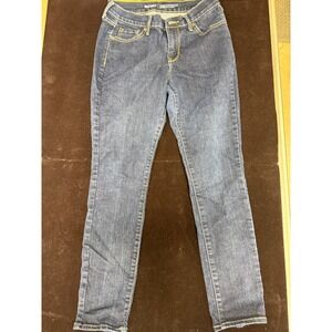 Old Navy Curvy Profile Jeans Womens 4 Short Dark Wash Mid Rise Skinny Denim